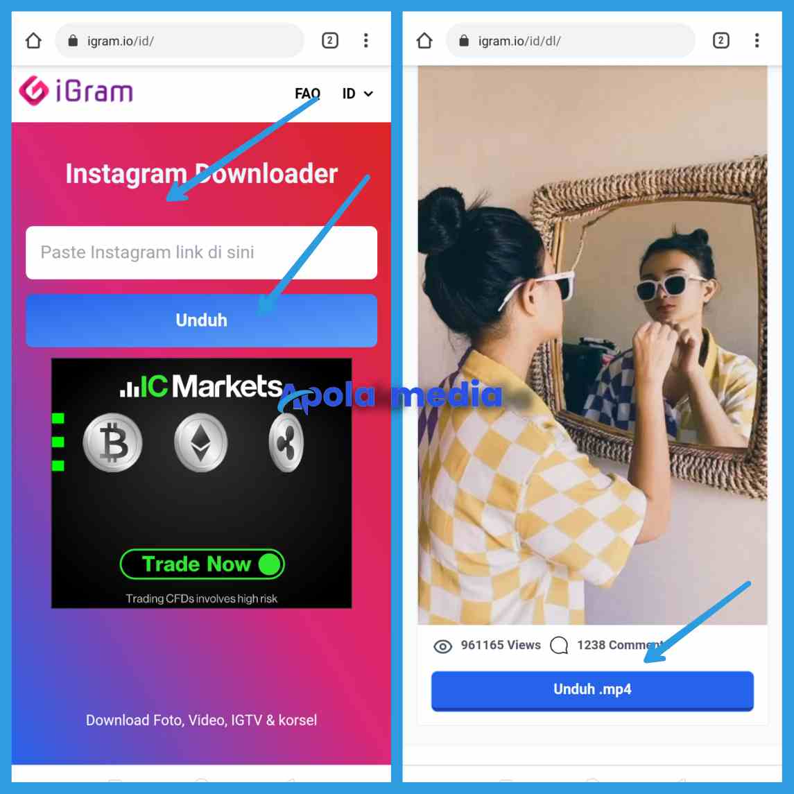 Cara Download Video Dari Instagram Tanpa Aplikasi 