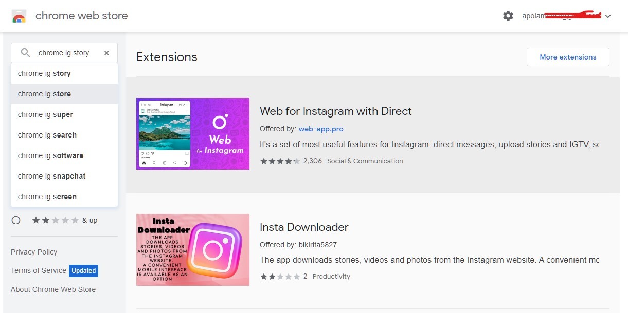 Cara download Story Instagram Orang Lain Tanpa Aplikasi Menggunakan Browser Chrome