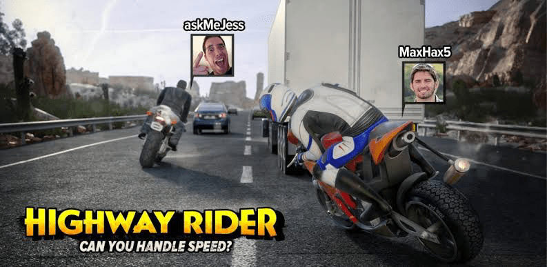 Game Android TV Terbaik Dan Gratis - Highway Rider Motorcycle Racer