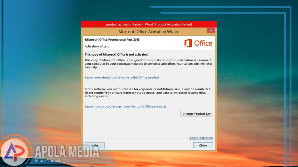 Cara Mengatasi Microsoft Office Activation Wizard