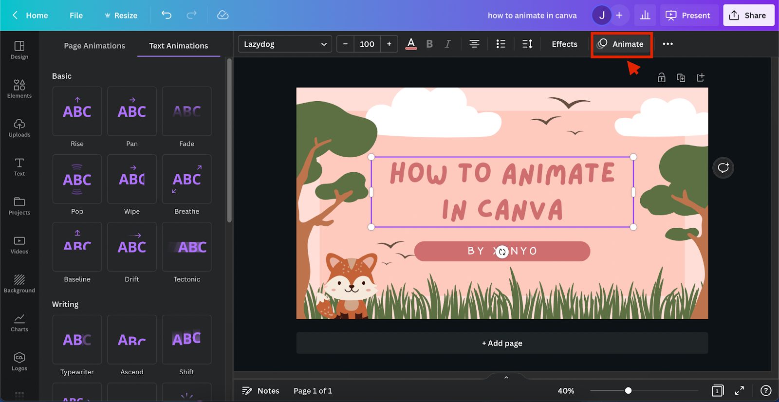 Cara Membuat Animasi Sederhana di Canva 