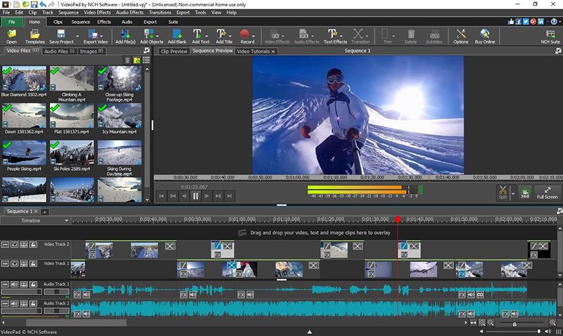 VideoPad video editor