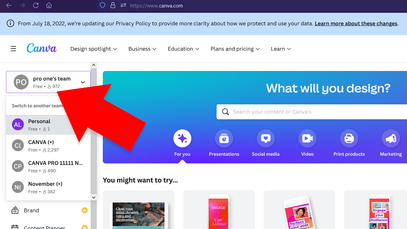 Cara Cek Canva Pro atau Tidak