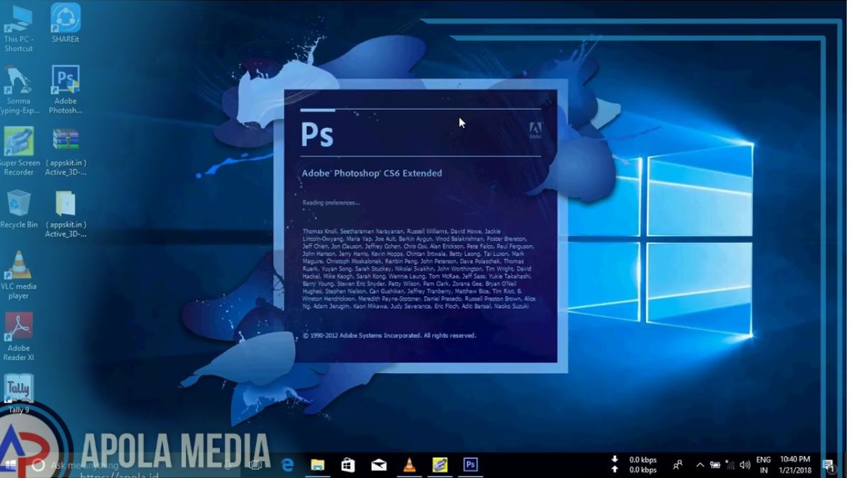 Cara Instal Adobe Photoshop CS6 di laptop atau PC WIndows 10