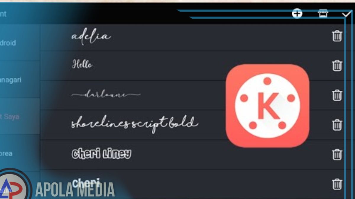 Cara Menambahkan Font di Kinemaster