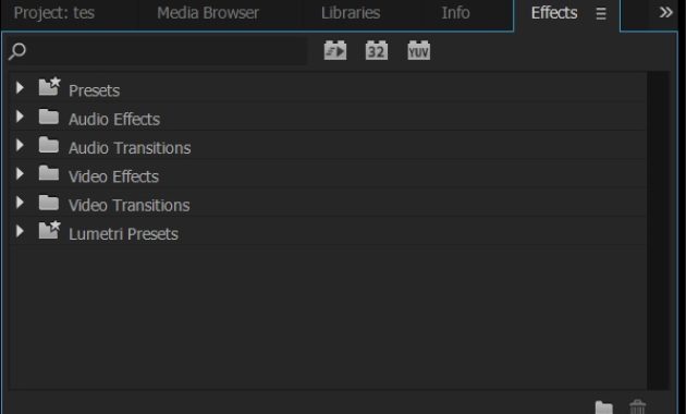 Cara Menambahkan Efek di Adobe Premiere Pro