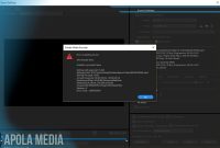 Cara Mengatasi Error Compiling Movie di Adobe Premiere Pro