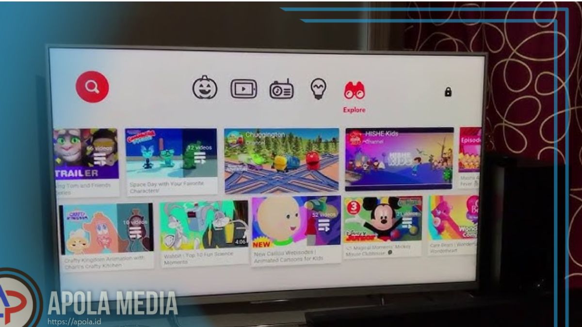 Cara Login Youtube Kids di TV